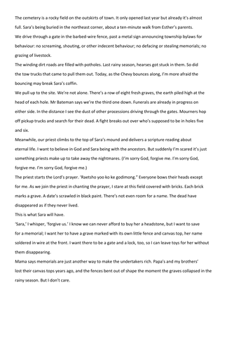 21st century fiction- bundle of 30 extracts (a) | Teaching Resources