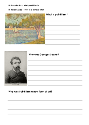 Art Pointillism Planning & resources | Teaching Resources