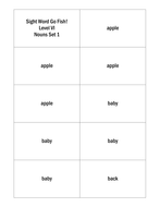 Set 2: Dolch Sight Word Go Fish! and Concentration CCSS - 2nd, 3rd and ...