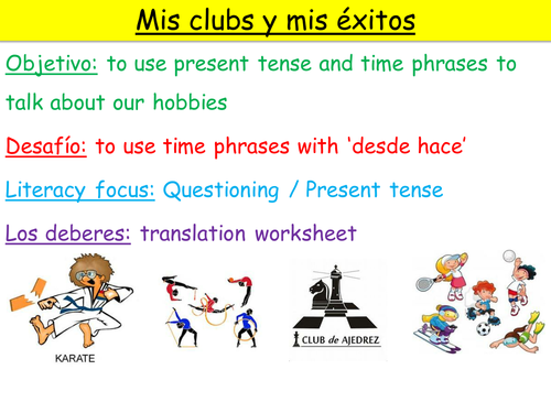 Y10 SPANISH VIVA MODULE 2: MIS CLUBS Y MIS EXITOS