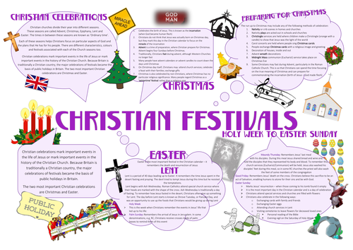 christian festivals