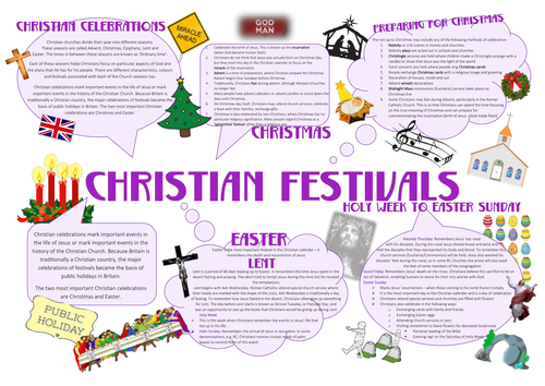 christian festivals essay