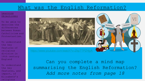 The English Reformation 1.2 (Elizabeth 9-1)