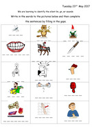 Silent wr, gn and kn worksheet and matching activity | Teaching Resources