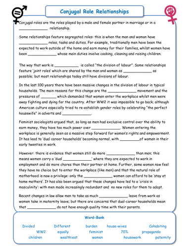 Conjugal Role Relationships - Sociology of Family - L6/20 [ AQA GCSE ...