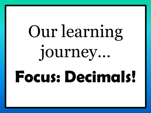 Key Stage 2 Maths: Decimals