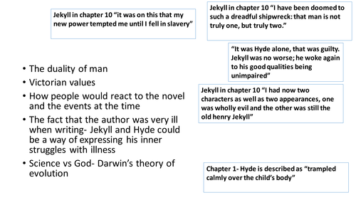 thesis statements for jekyll and hyde