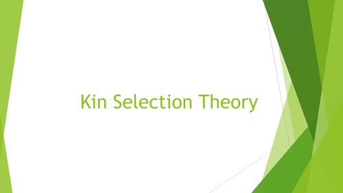 Kin Selection Theory Powerpoint