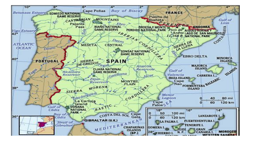 Spain Human Geography – Spain Geography Facts – KLPCP