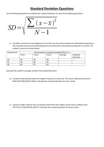 standard-deviation-percentages-and-biodiversity-index-teaching-resources