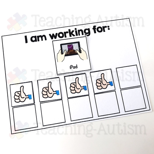 I Am Working For Visual Reward System Teaching Resources