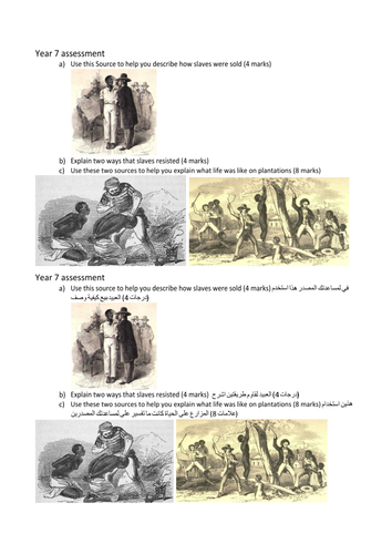 Unit of Work - Slavery (KS3 - was taught to yr.7) | Teaching Resources