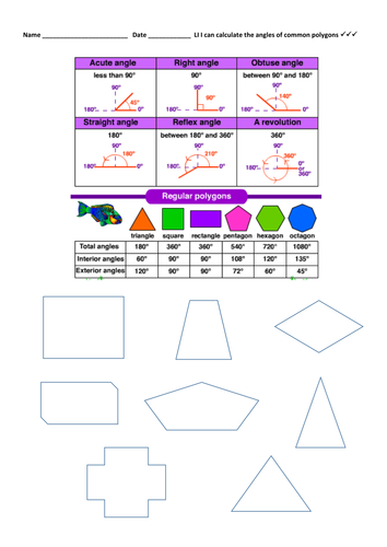 Angles: Identify, Measure, Classify