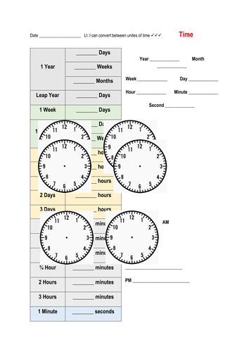 Math - Time: Conversion