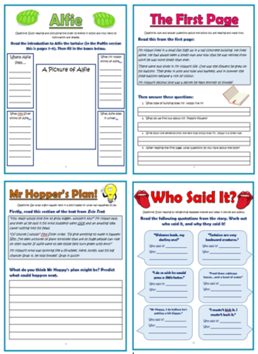 Esio Trot - Roald Dahl - KS1 Comprehension Activities Booklet!