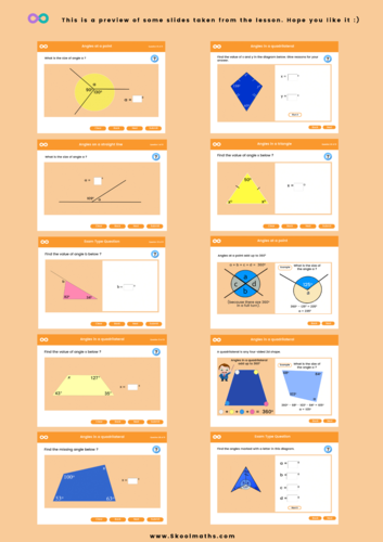 Calculating Angles - Key Stage 3 Free lesson | Teaching Resources