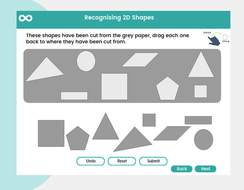 2D Shapes - Year 1, Key stage 1, (US Kindergarten) by skoolmaths