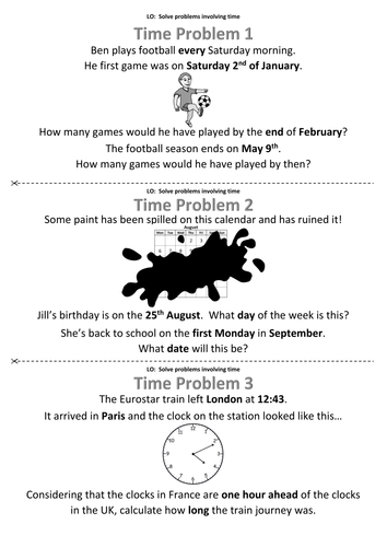 time problem solving tes