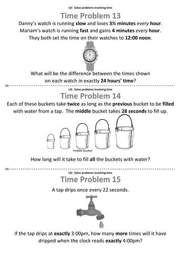 problem solving time ks2