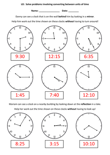 ks2 time problem solving