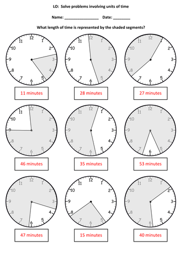 time problem solving tes