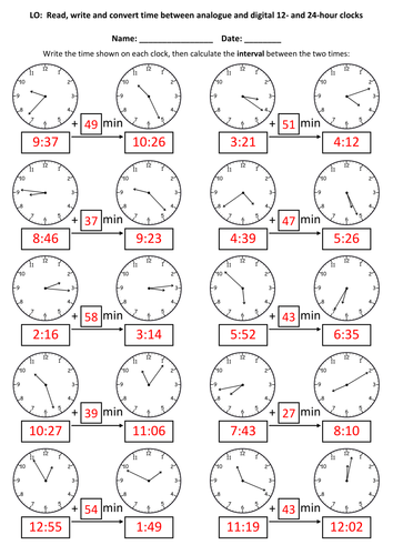 KS2: Time - Worksheets, Games and Mini-Assessments | Teaching Resources