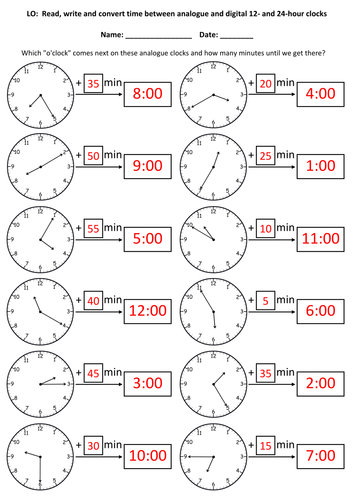 KS2: Time - Worksheets, Games and Mini-Assessments | Teaching Resources