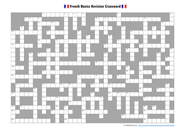 french revision crossword by fullshelf teaching resources