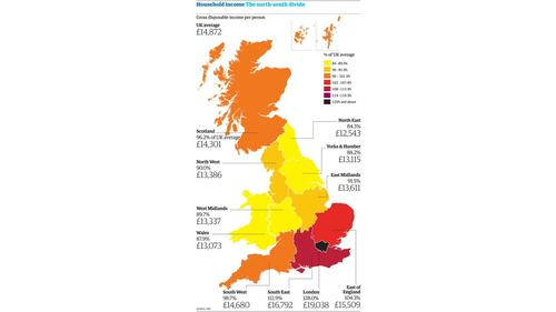 Uk North South Divide Teaching Resources 8374