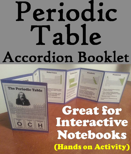 Periodic Table of Elements Accordion Booklet