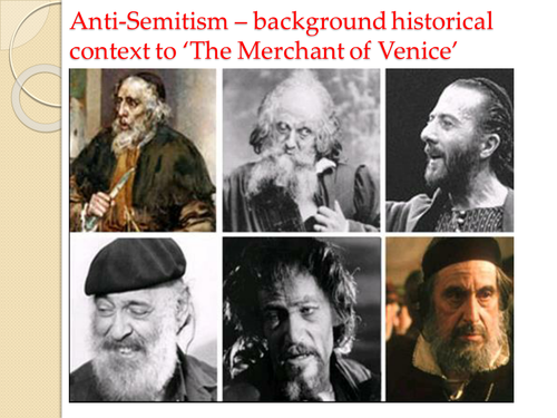 Anti-Semitism in 'The Merchant of Venice' - fully researched  slideshow