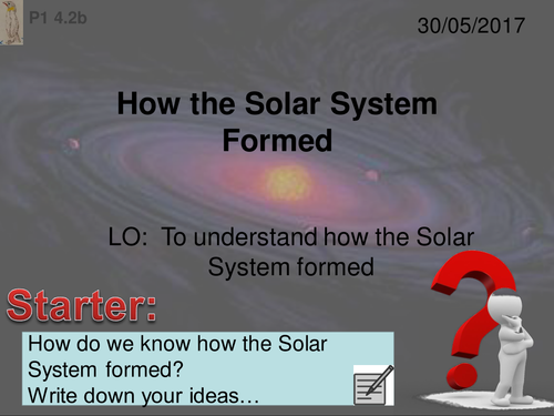 Activate 1: P1: 4.2B  How the Solar System Formed