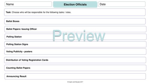 Election Pack Teaching Resources
