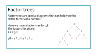 Factors in Real life, and calculating factor trees | Teaching Resources