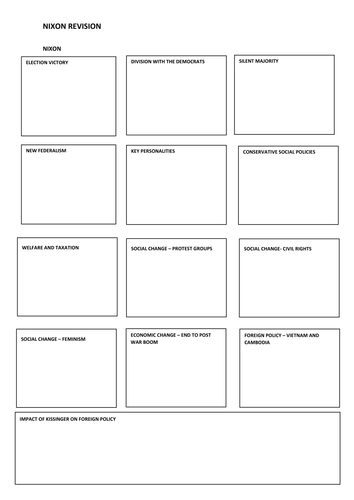 American Dream Revision Sheets | Teaching Resources