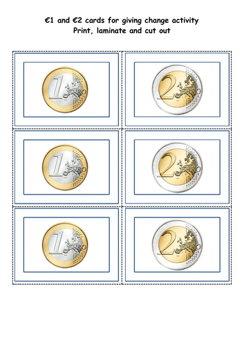 money euros and cents presentation lesson plans worksheets