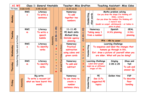 Autumn 1 - Year 1 new curriculum - ALL maths and literacy weekly plans + medium term plans for other