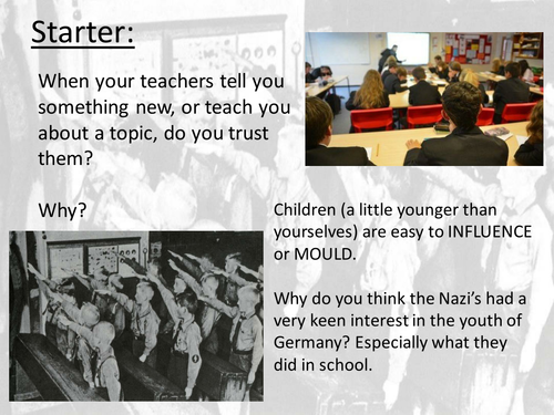 NEW HISTORY GCSE OCR SPEC - Germany, Changing lives, part 3 - Youth and Education