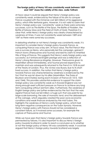 Foreign Policy Essay Sample - blogger.com