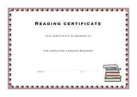 Homework certificate ks2 image