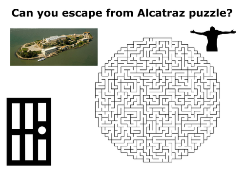Can you escape from Alcatraz puzzle