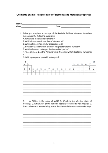 Chemistry Exam II