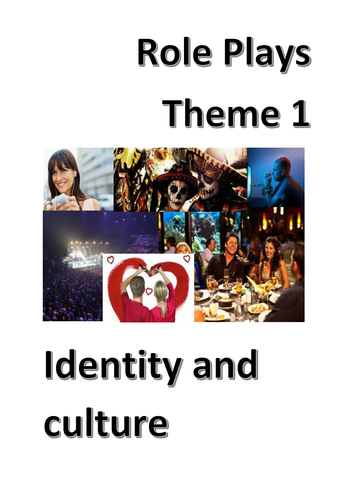 New Spanish GCSE - Theme 1 (Identity and culture) role plays (speaking test) - Updated