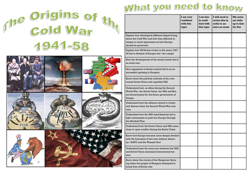 Edexcel GCSE Superpower relations and the Cold War: Topic 1 The Origins of the Cold War 1941-58