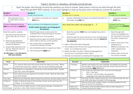 AQA English Language Paper 2 Revision Mat | Teaching Resources