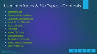 user interfaces systems btec types ict revision unit technology presentation mb pptx
