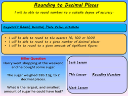 Rounding to Decimal Places | Teaching Resources