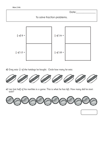 fractions of a number resources teaching resources