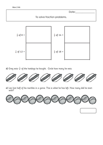 Fractions of a number resources | Teaching Resources