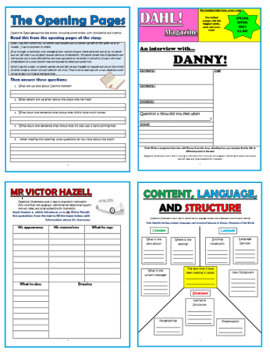 Danny, the Champion of the World - Roald Dahl - KS2 Comprehension Activities Booklet!